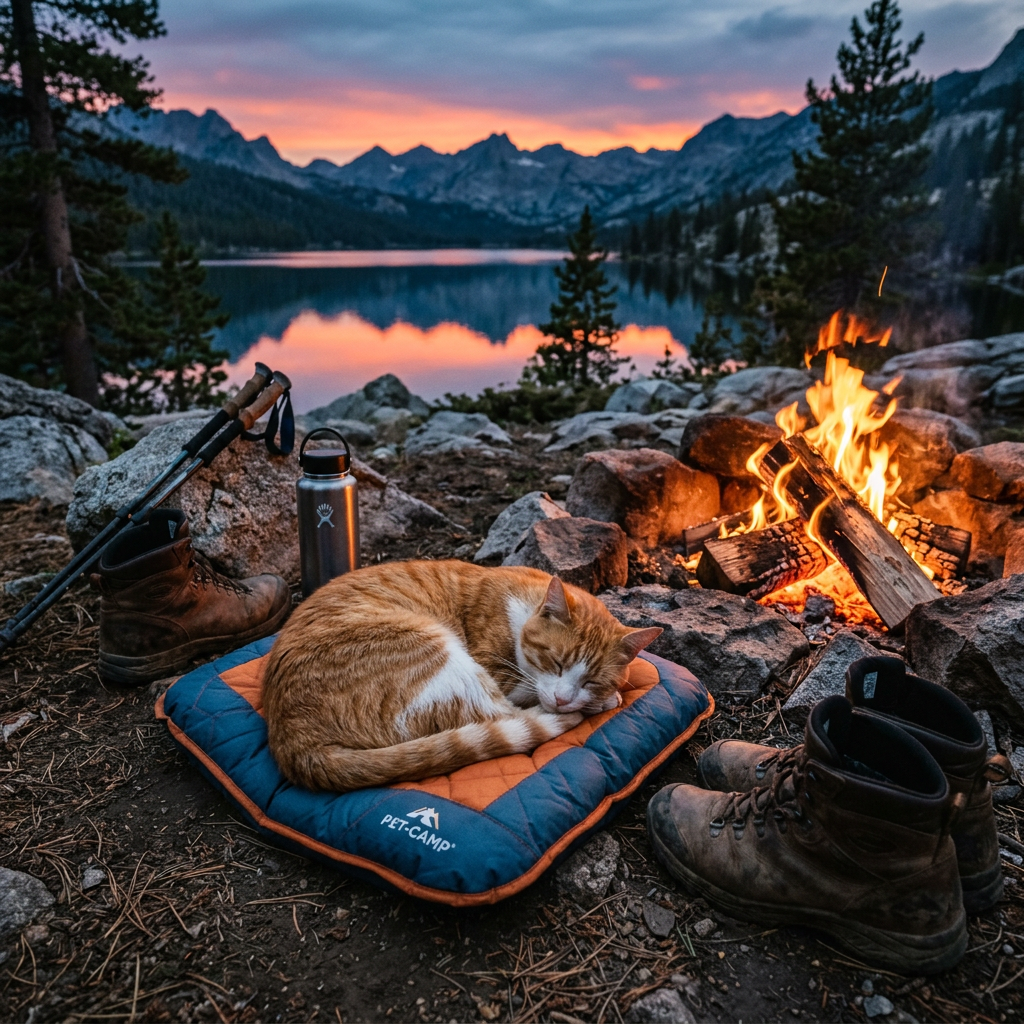 Nano Fluff insulated sleeping pad at basecamp