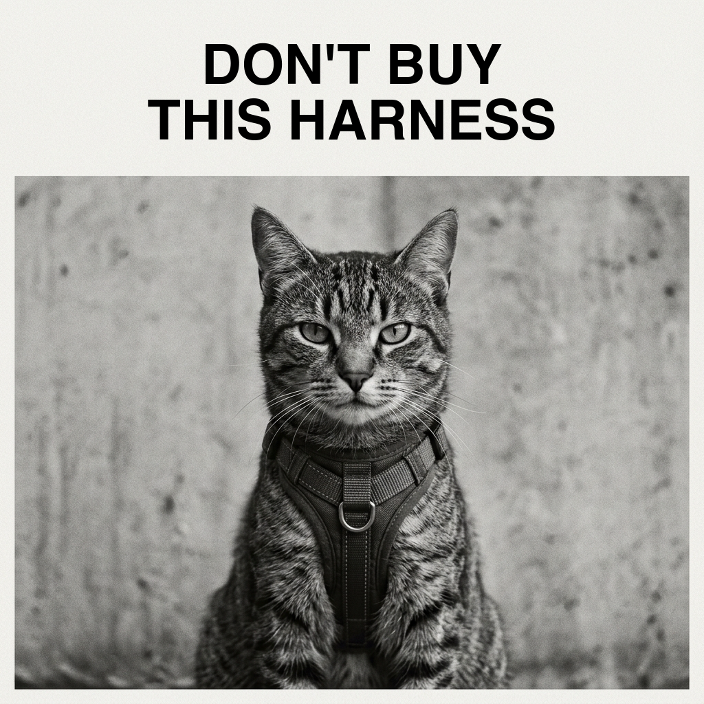 Worn Meowntaineer harness